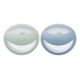 Bilde av NUK Perfect Match Silikonsmokk  0-6m 2-pack (Green/Blue)