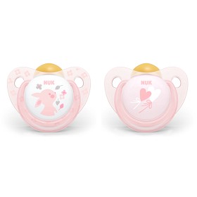 Bilde av NUK Trendline Baby Smokk Latex 6-18 mnd (Rose)