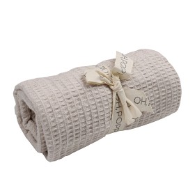 Bilde av Oh Poppy! Mira Babyteppe Vaffelt (Linen Beige)