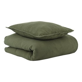 Bilde av Oh Poppy! Vega Sengesett Muslin Vagn/Vagga (Forest Green)