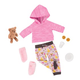 Bilde av Our Generation Deluxe Pyjamas med björn