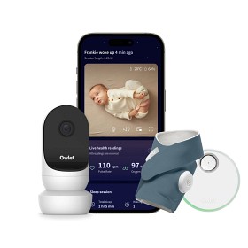 Bilde av Owlet Dream Sock Babymonitoren + Cam2 (Bedtime Blue)