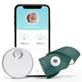 Bilde av Owlet Smart Sock 3 Babylarm (Deep Sea Green)