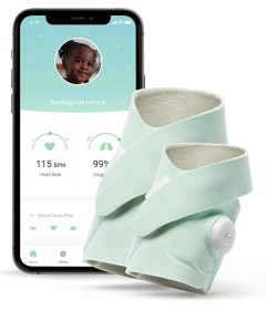 Bilde av Owlet Smart Sock Plus Babylarm (Mint)