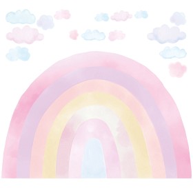 Bilde av Pastellowe Wallsticker - Rainbow (Rosa)
