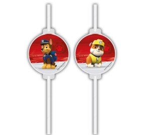 Bilde av Paw Patrol papirsugerrør (4-pack) 