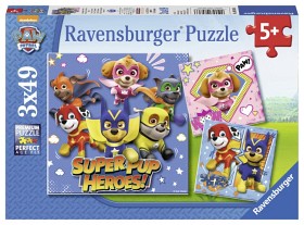 Bilde av Ravensburger - Pussel Paw Patrol 3x49 bitar Super Pup Heroes