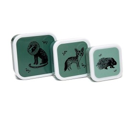 Bilde av Petit Monkey Snackbox 3-pack (Grön)