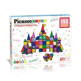 Bilde av Picasso Tiles Magnetic tiles set 152-deler