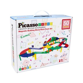 Bilde av Picasso Tiles Magnetisk bilbane med to biler 50 deler