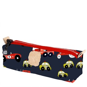 Bilde av Pick & Pack Pennfodral Cars (Navy)