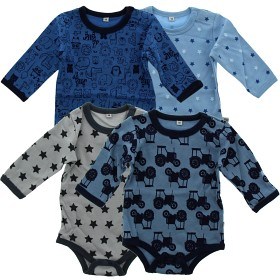 Bilde av Pippi Body 4-pack (Blue)