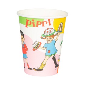 Bilde av Pippi Langstrømpe Papirkopper 8-pakning
