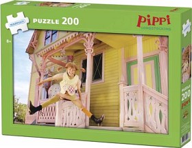 Bilde av Pippi Langstrømpe Pappuslespill 200 biter
