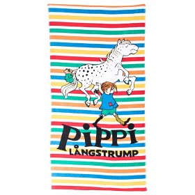 Bilde av Pippi Långstrump Randig badhandduk