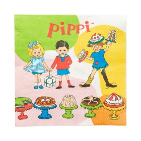 Bilde av Pippi Langstrømpe Servietter 33x33 cm, servietter