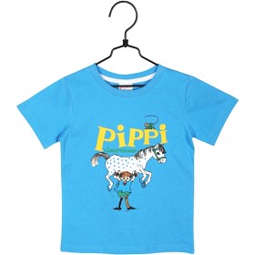 Bilde av Pippi Långstrump T-shirt (Blå)