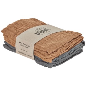 Bilde av Pippi Organic Musselinfilt 4-pack,  (Indian Tan)