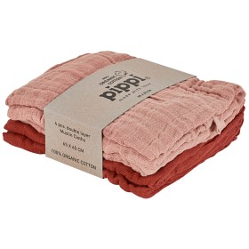 Bilde av Pippi Organic Musselinfilt 4-pack (Misty Rose)