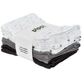 Bilde av Pippi Musselinfilt 8-pack (Grå)