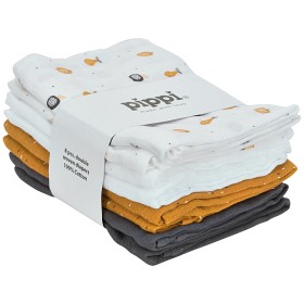 Bilde av Pippi Musselinfilt 8-pack (Mineral Yellow)