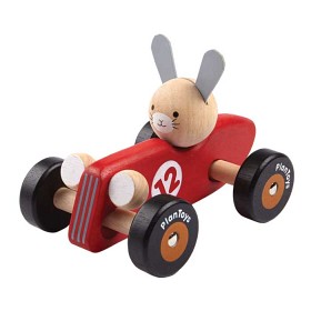 Bilde av PlanToys Kanin Racerbil i trä 
