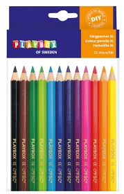 Bilde av Playbox Färgpennor 12 st tjocka