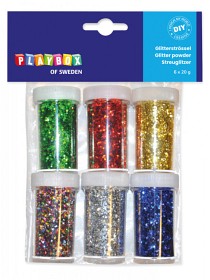 Bilde av Playbox Glitterströssel 6 st bas