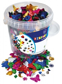 Bilde av Playbox Paljettmix 500 g i hink