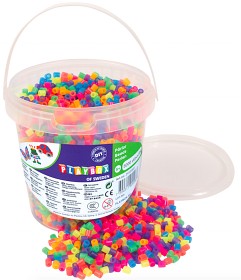 Bilde av Playbox Rörpärlor neon mix 5000 st i hink