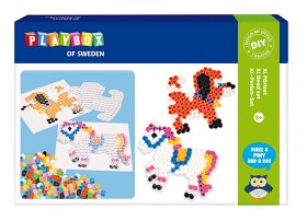 Bilde av Playbox XL-Pärlset häst & hund 600 rörpärlor