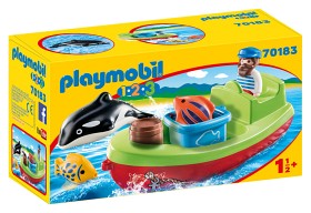 Bilde av Playmobil 1.2.3 - Fiskare med båt