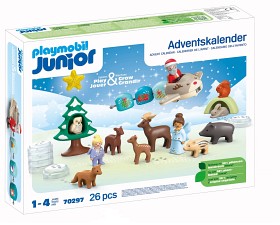 Bilde av Playmobil 70297 JUNIOR Adventskalender Snowy Christmas