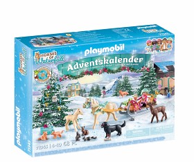 Bilde av Playmobil 71345 Horses of Waterfall Adventskalender Kanefart ved juletider