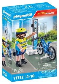 Bilde av Playmobil Action Heroes 71732 Politisykkelpatrulje