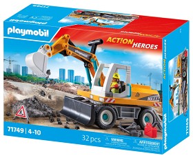 Bilde av Playmobil Action Heroes 71749 Stor gravemaskin
