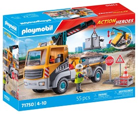 Bilde av Playmobil Action Heroes 71750 Byggebil med kran