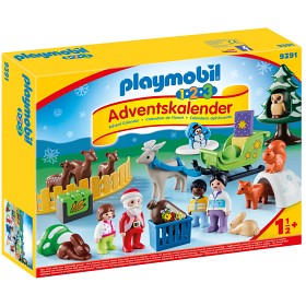 Bilde av Playmobil Christmas 1.2.3 Jul i djurens skog Adventskalender 9391