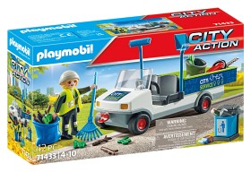 Bilde av Playmobil City Action 71433 Byrengjøring med elektriske kjøretøy