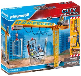Bilde av Playmobil City Action 70441 Radiostyrt anleggskran med konstruksjonsdel