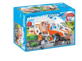 Bilde av Playmobil City Life 70049 Ambulanse med blinkende lys