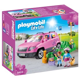 Bilde av Playmobil City Life - Familjebil med parkeringsplats 9404