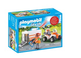 Bilde av Playmobil City Life - Räddningsfyrhjuling med vagn