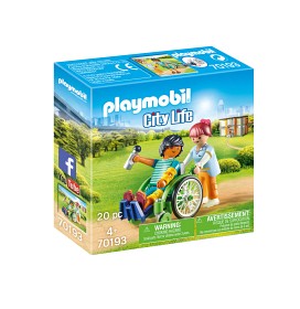 Bilde av Playmobil City Life 70193 Rullestolbundet pasient