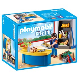 Bilde av Playmobil City Life - Vaktmästare med bås 9457