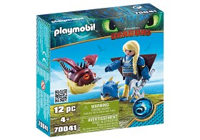 Bilde av Playmobil Dragons - Astrid med flygdräkt och glufstroll