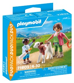 Bilde av Playmobil DuoPack 71803 Bonde med kalv