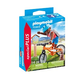 Bilde av Playmobil Family Fun - Mountainbikeåkare cyklar i bergen 70303