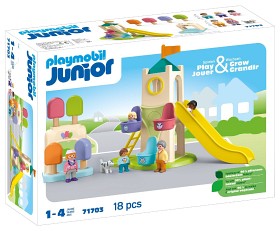 Bilde av Playmobil Junior 71703 Opplevelsestårn med iskremkiosk 