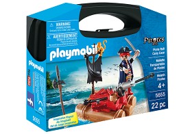Bilde av Playmobil Pirates - Pirat med flotte i liten bärväska